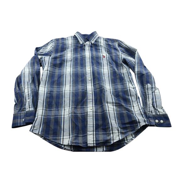 U.S. Polo Assn. Other - U.S. Polo Assn. Men's Classic Navy Plaid Long Sleeve Button Down M